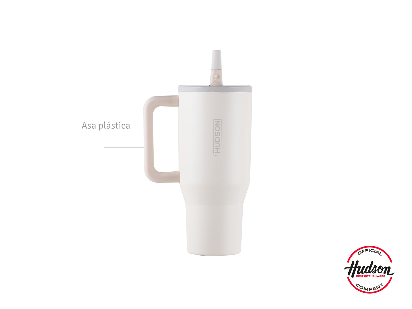 Vaso Isotérmico Para Agua De 900ml Crema