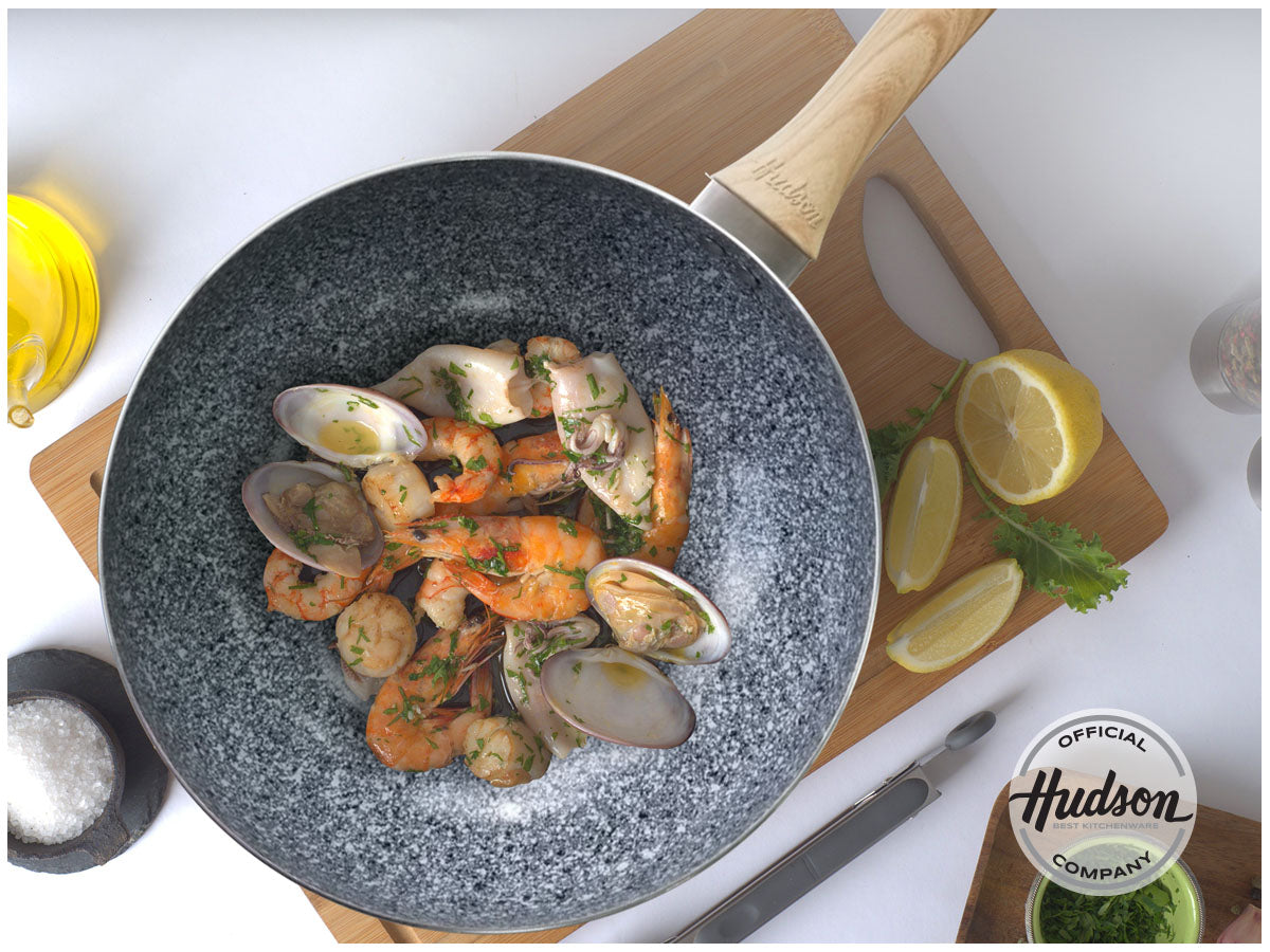 Wok Antiadherente Hudson 28 Cm Granito