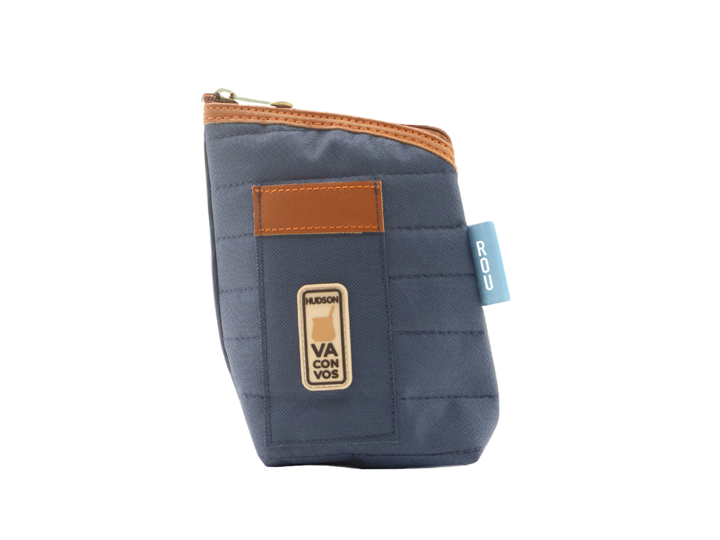 Yerbera Con Pico Vertedor Y Bolsillo Azul