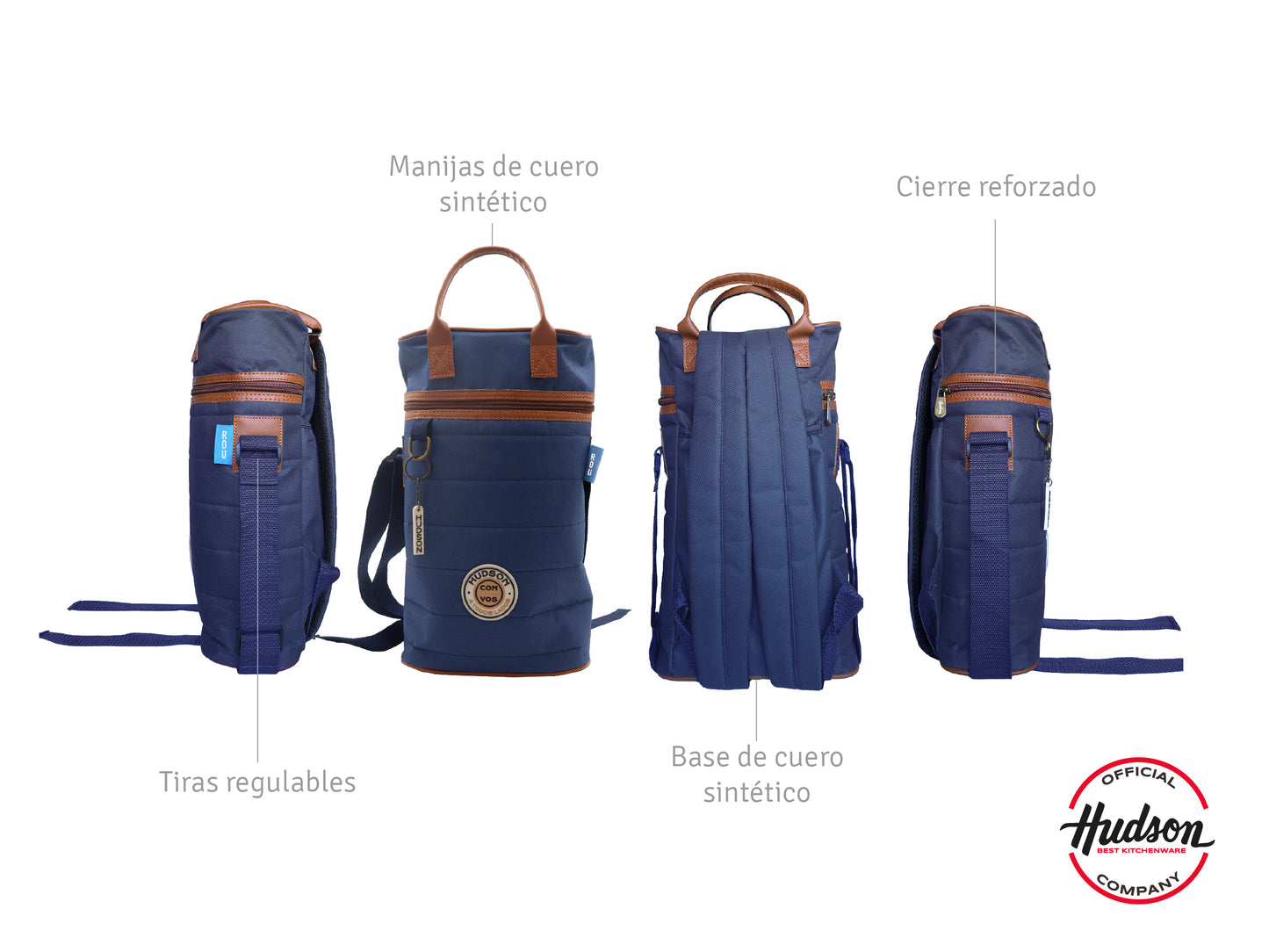 Mochila Matera Azul Reforzada En Poliéster
