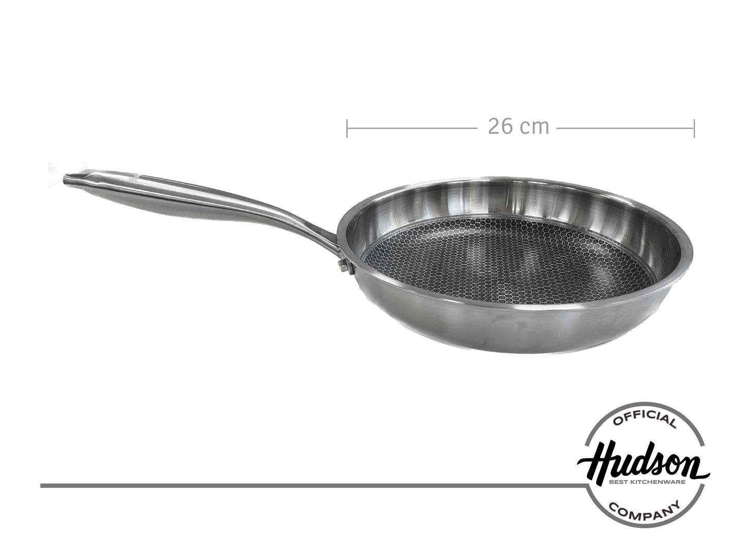 Sarten De Acero Inoxidable Con Antiadherente Linea Hudson