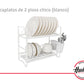 Escurridor De Platos Blanco 2pisos Chico Linea Hudson Cocina