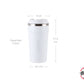 Vaso Térmico 470ml Blanco de Acero Inoxidable