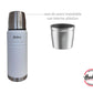 Termo Hudson 750 Ml Blanco De Acero Inoxidable