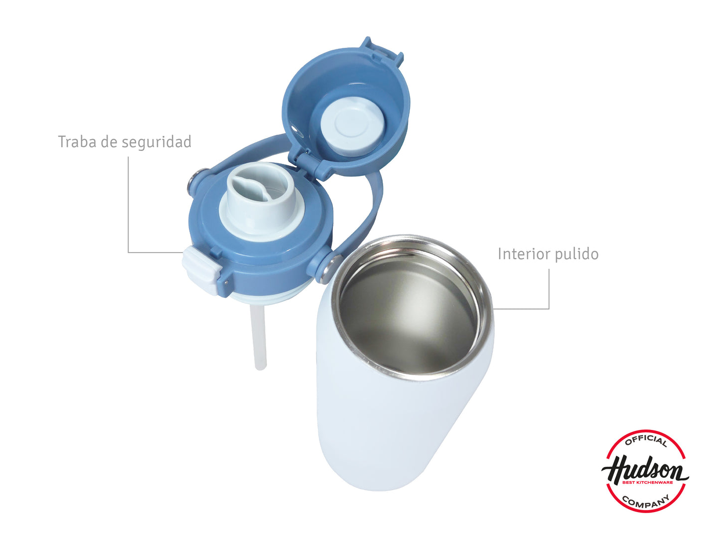 Botella Deportiva Térmica De 500 Ml Celeste