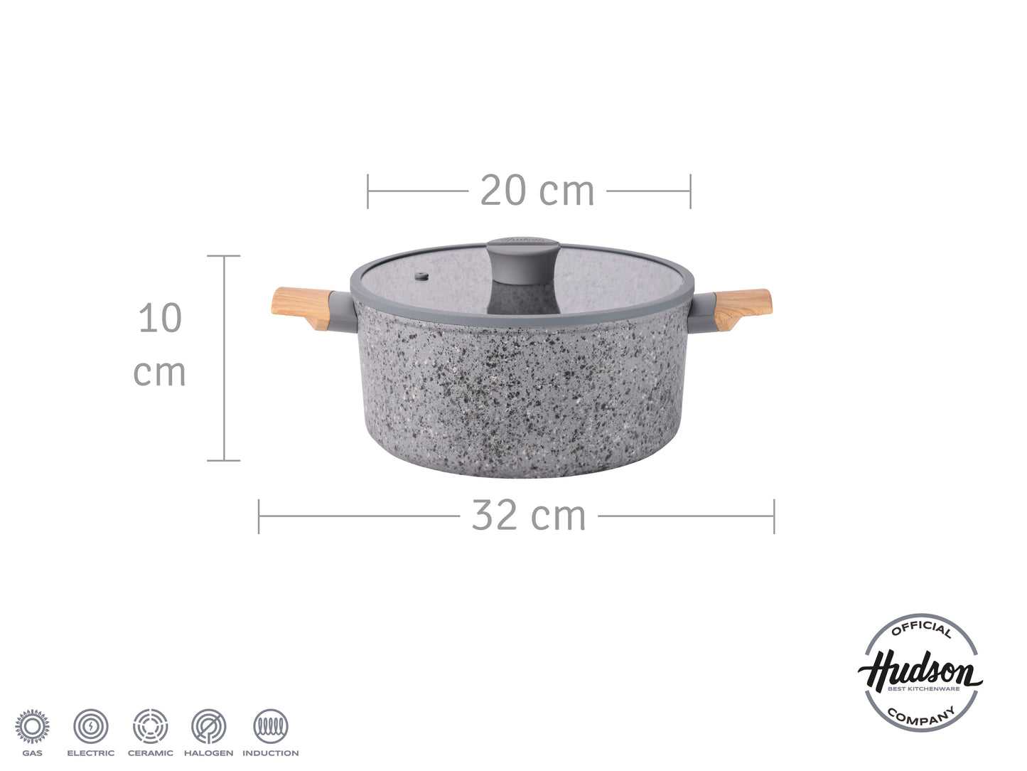 Nueva Olla 20 Cm Stone Aluminio C/ Antiadherente