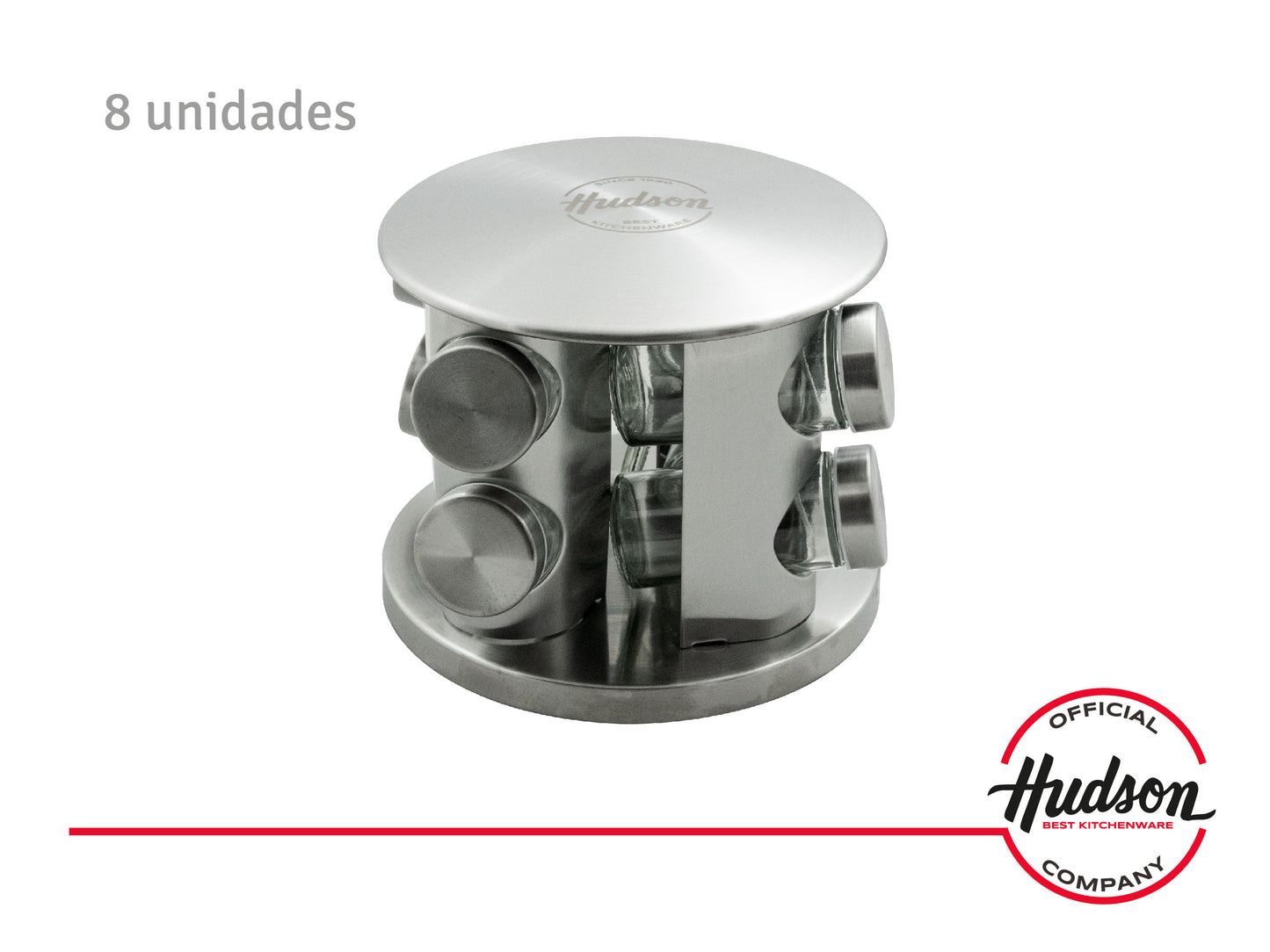 Especiero Giratorio De 8 Jarros Linea Hudson Cocina