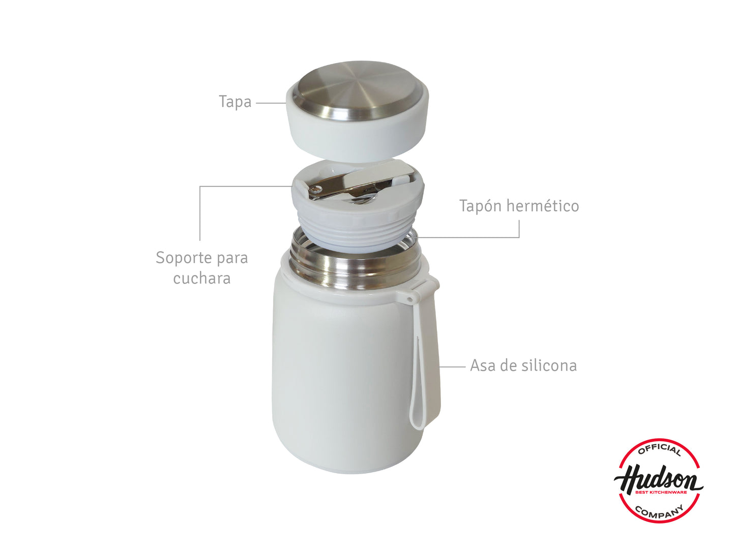 Lunchera Térmica Para Alimentos 530ml Gris