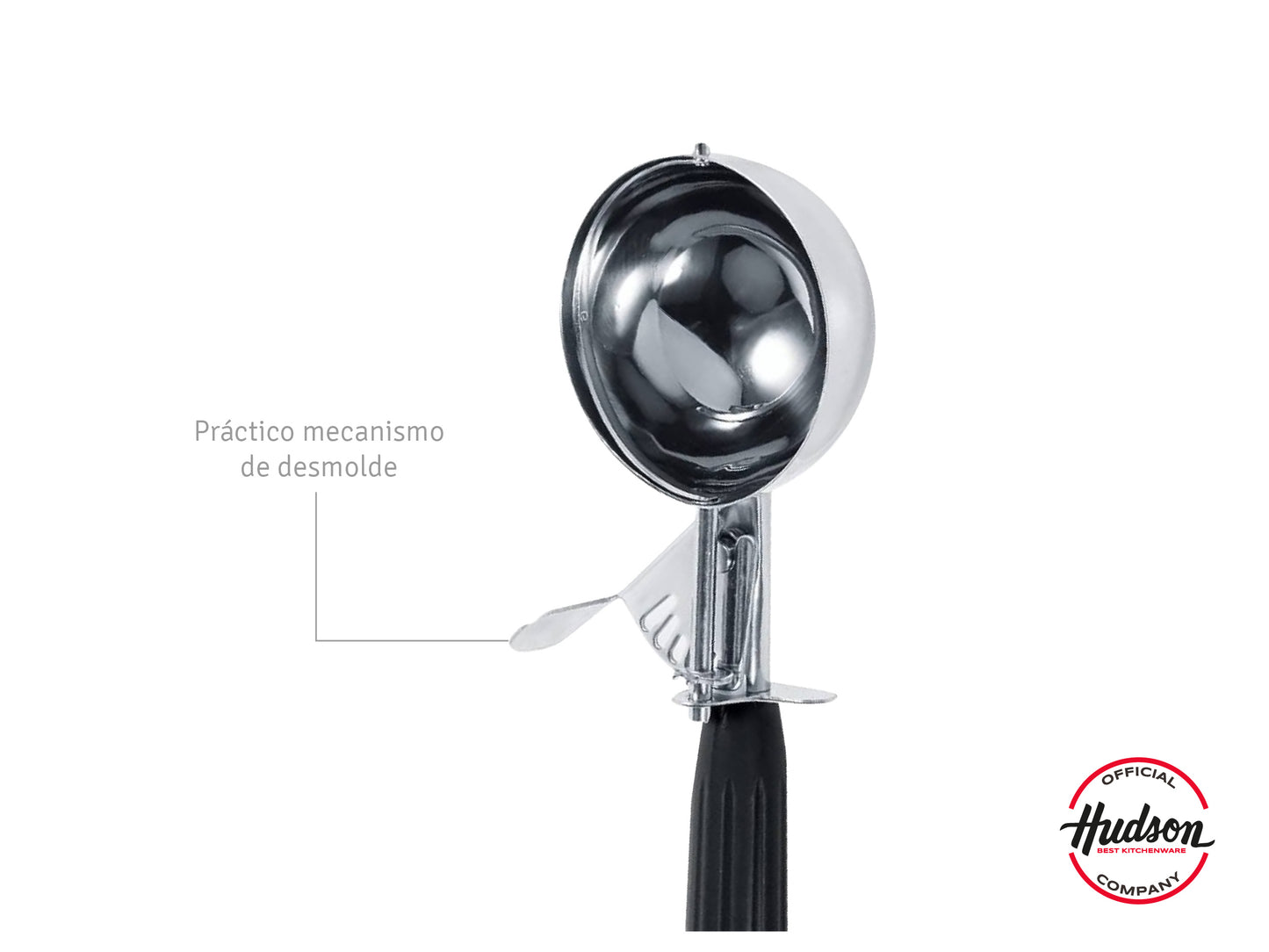 Cuchara Para Helado De Acero Inoxidable Negro
