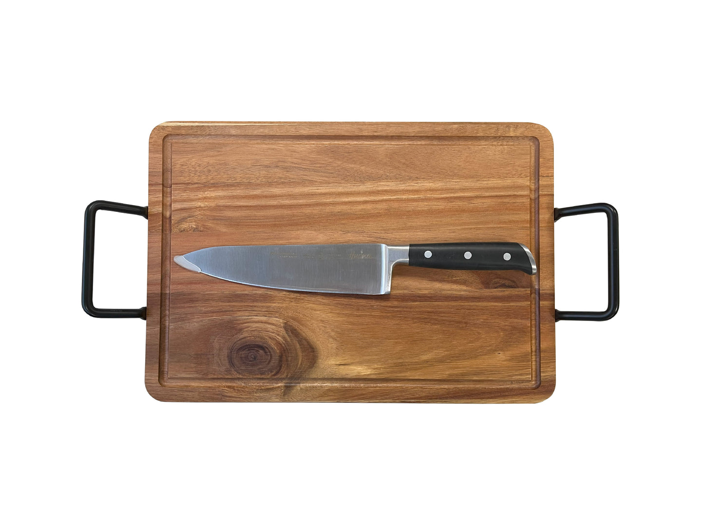 Set De Tabla Y Cuchillo Chef De 7