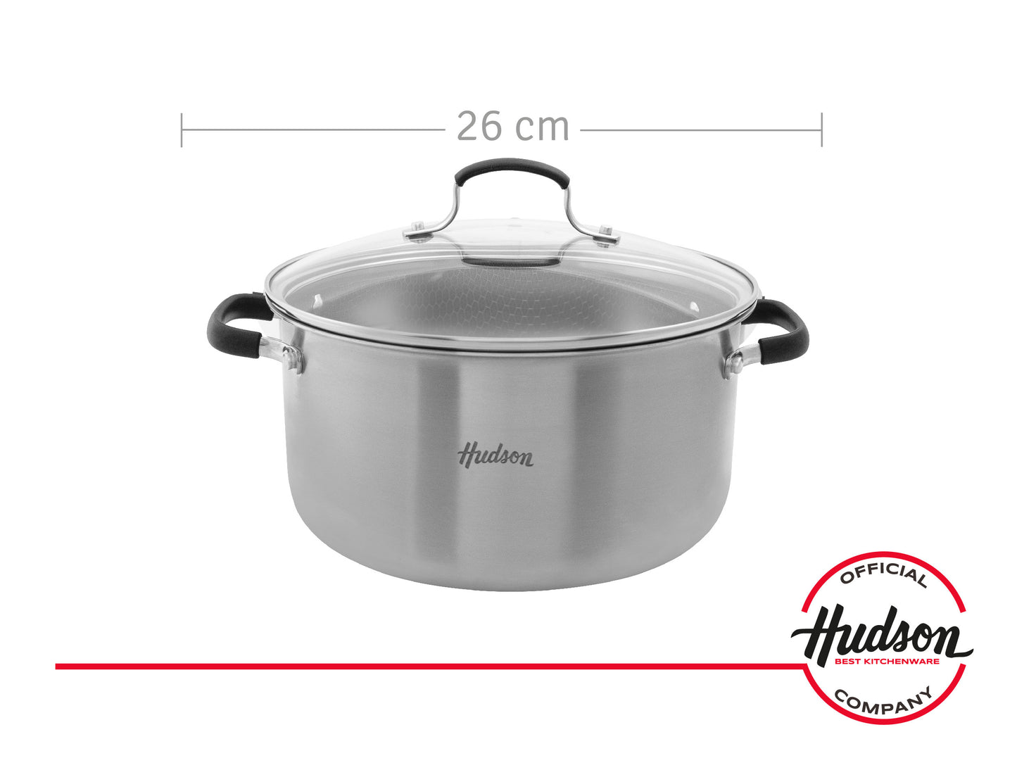 Cacerola Acero Inox 26cm Hudson Oficial Antiadherente