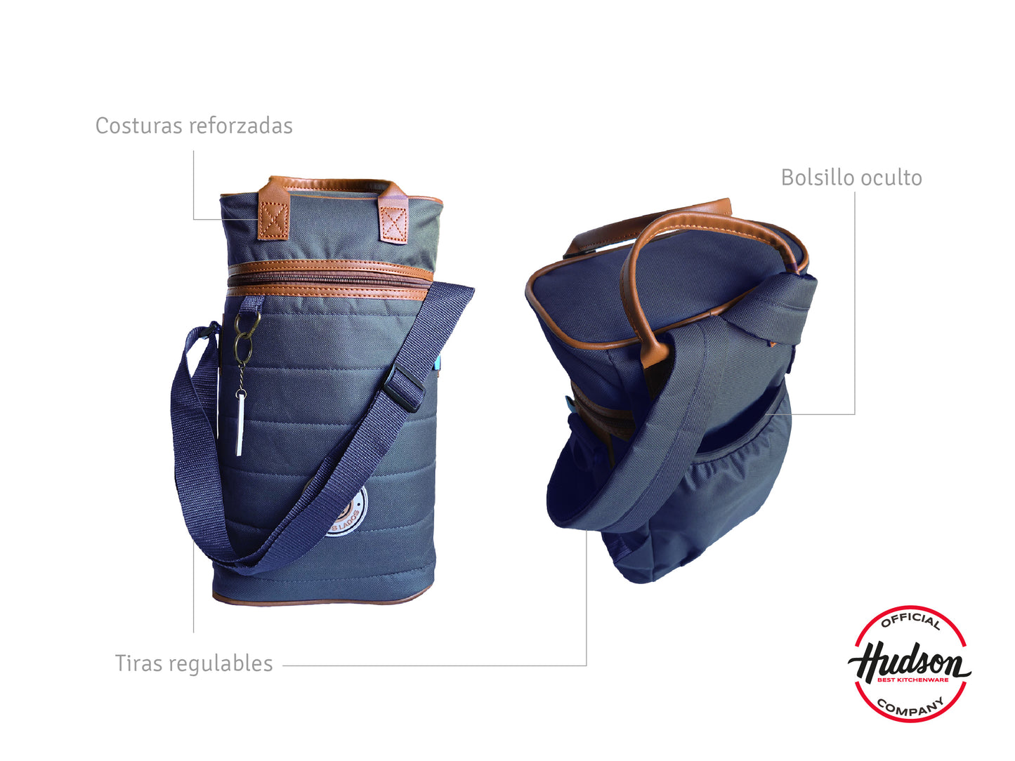 Mochila Matera Azul Reforzada En Poliéster
