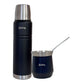 Termo 1 Litro + Mate Negro Vaso