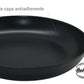 Bateria De Aluminio Negra Con Tapa De Silicona 5 Piezas