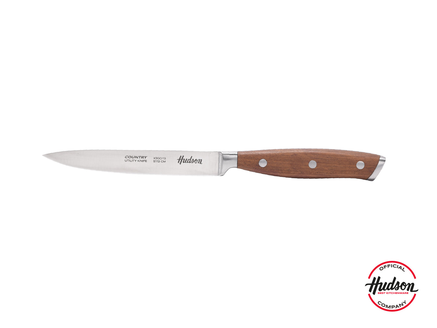 Cuchillo Utilitario Acero Inoxidable Mango Madera
