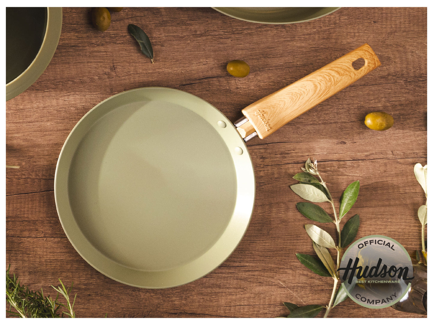 Panquequera Hudson Olive 22 Cm Con Antiadherente