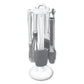 Set 5 Utensilios De Silicona Hudson Con Base Colgante