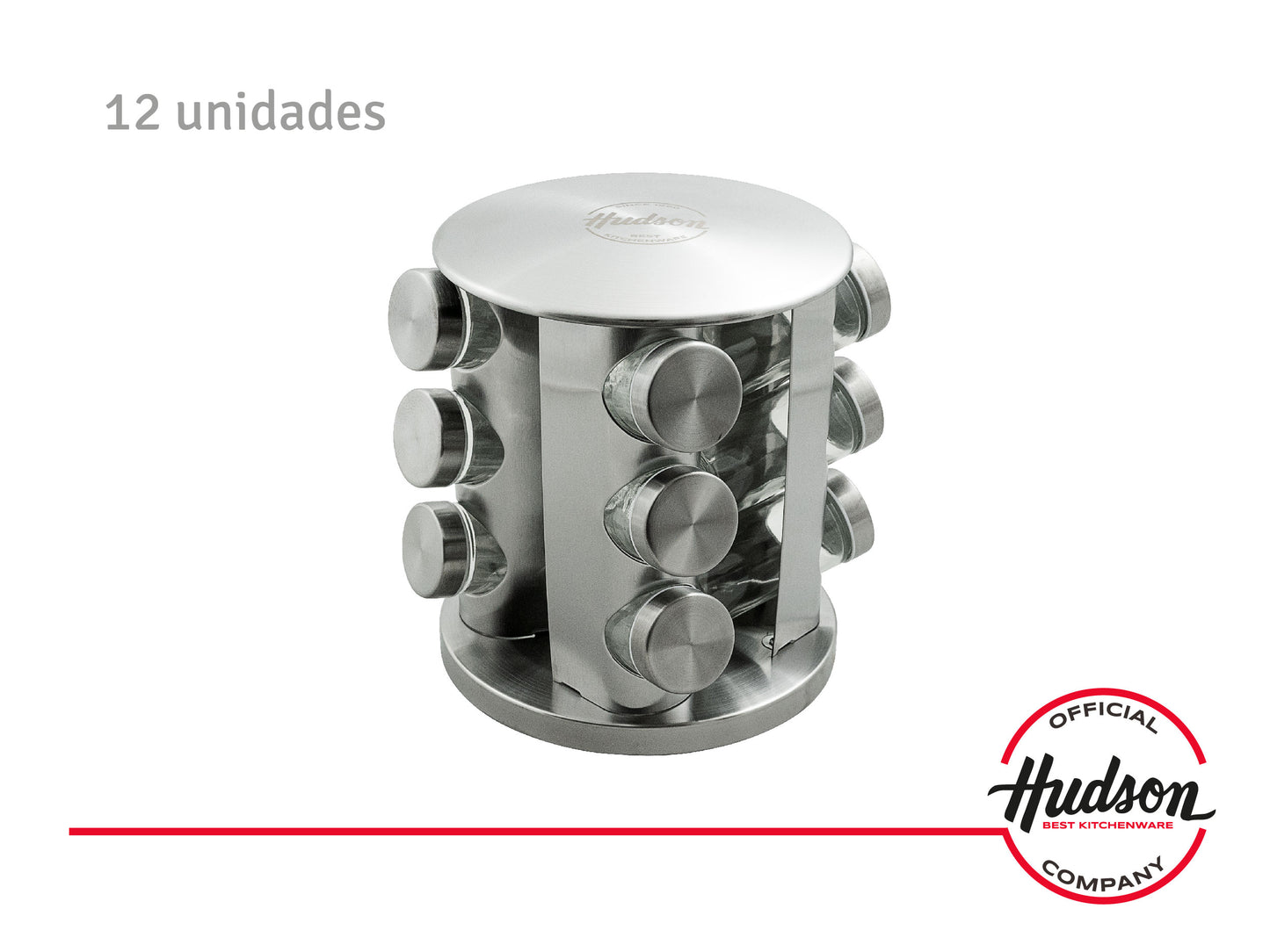 Especiero Giratorio De 12 Jarros Linea Hudson Oficial