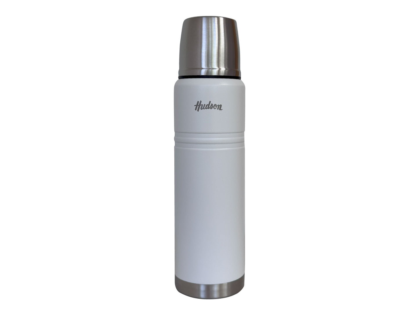 Termo Hudson 1 litro Blanco De Acero Inoxidable