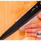 2 Platos Redondos Bambu 26 cm + Cuchillo Trinchador Acero Inoxidable