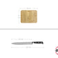 Set de Cuchillo Trinchador y Platos Bambú HUDSON